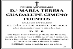 María Teresa Guadalupe